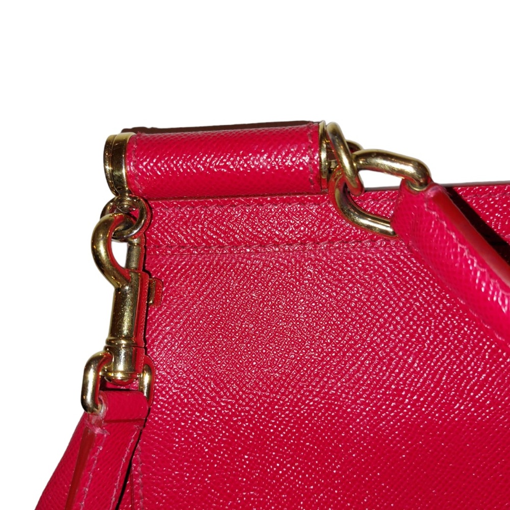 Dolce & Gabanna Sicily Bag Red Leather - Picture 7 of 8